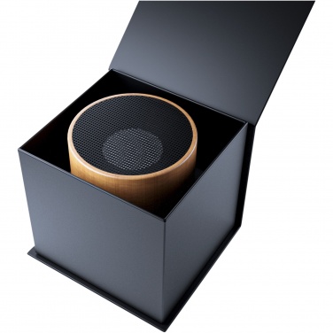 Logo trade advertising products image of: SCX.design S27 3W wooden ring speaker